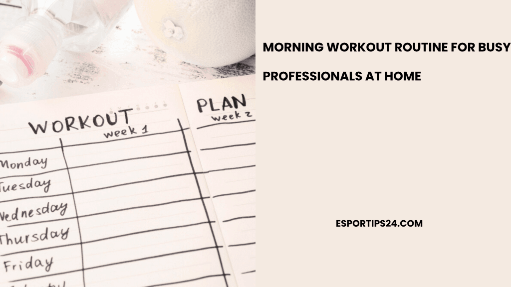 Morning workout routine for busy professionals at home